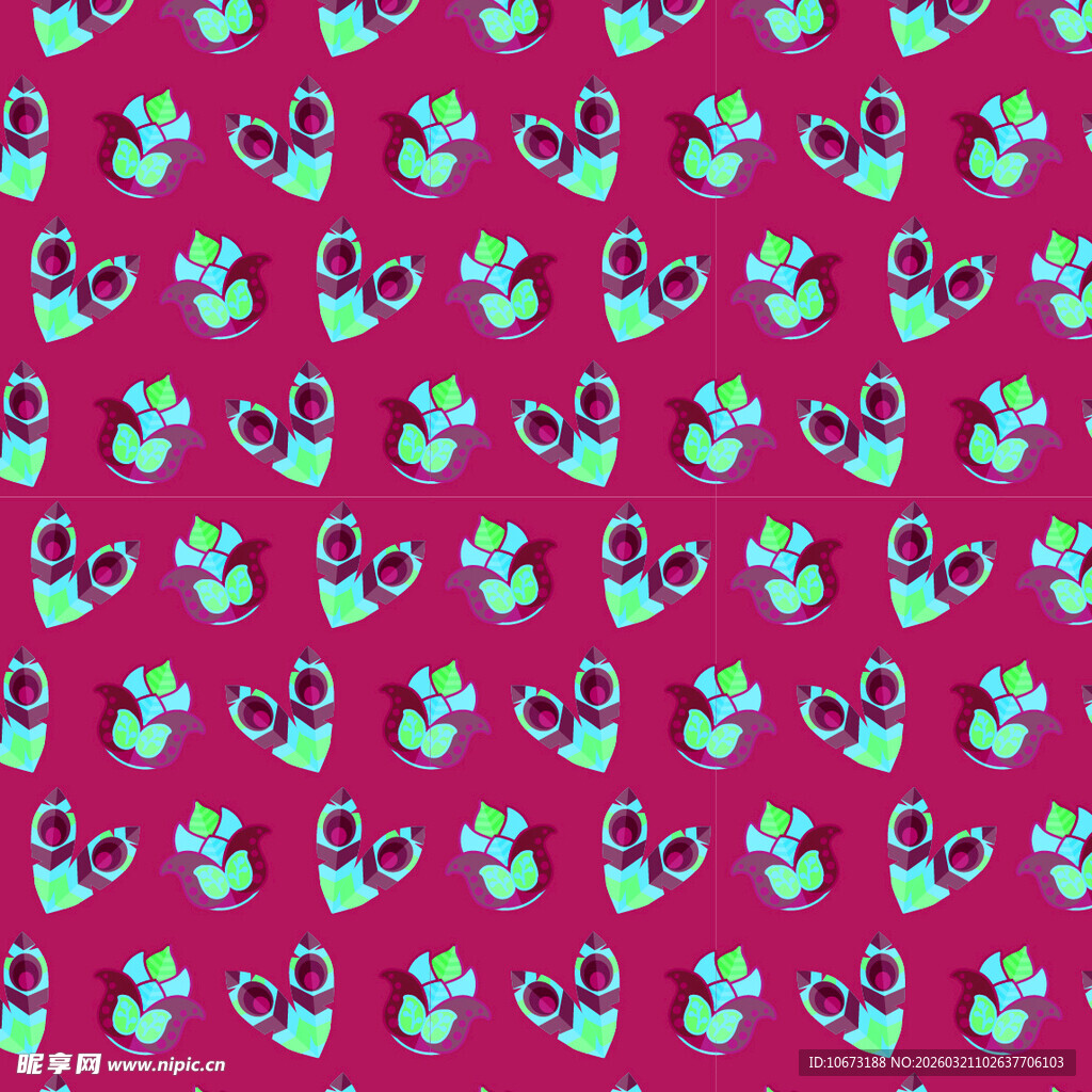 波西米亚元素图案背景