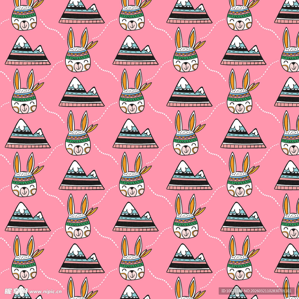 兔子图案背景