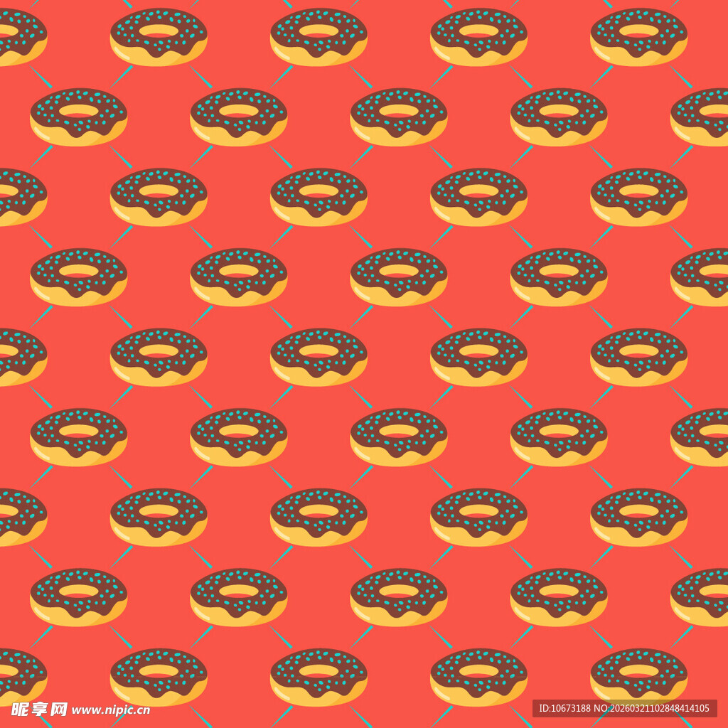 甜甜圈图案背景