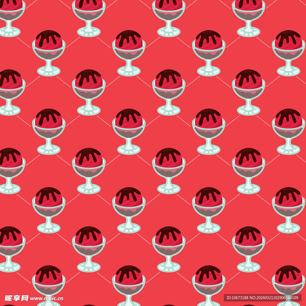 冰淇淋图案背景