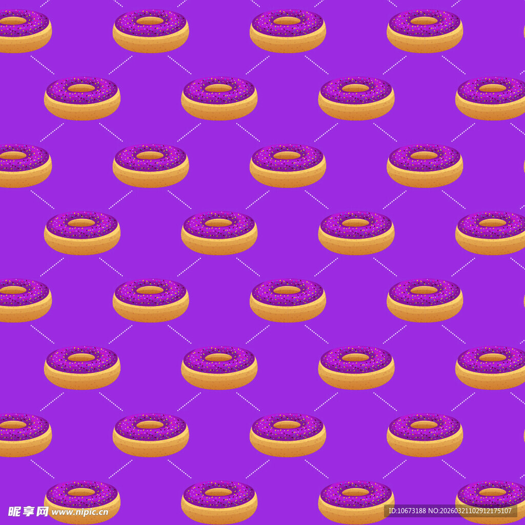 甜甜圈图案背景
