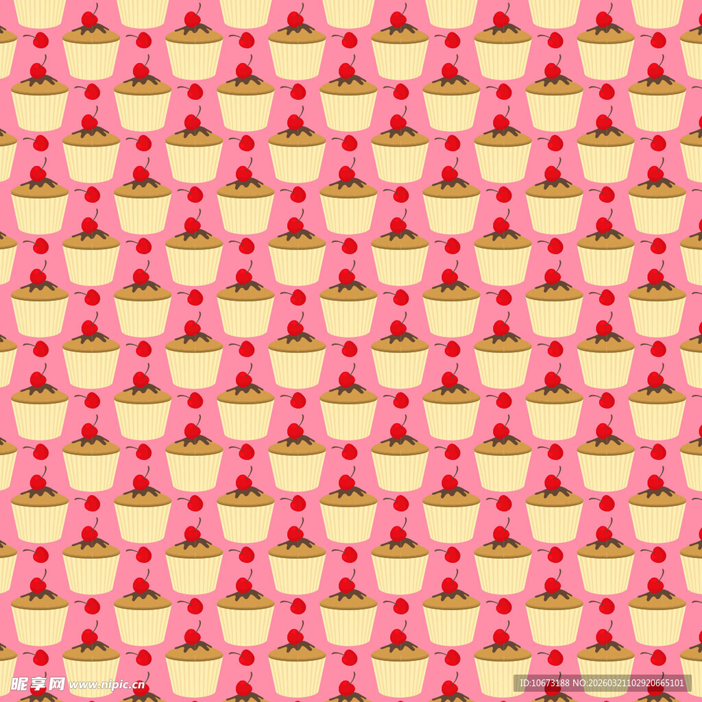  甜点图案背景