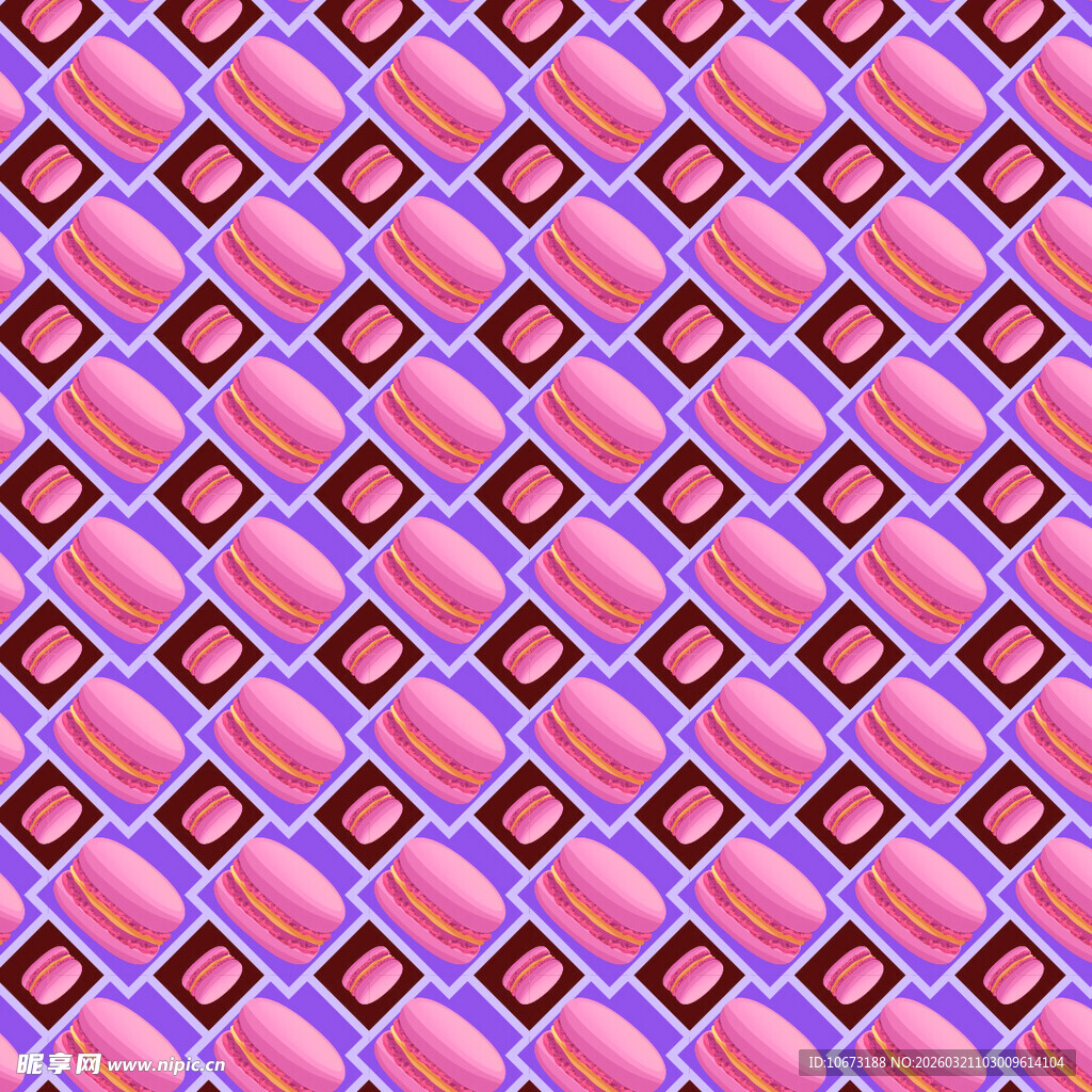 马卡龙图案背景