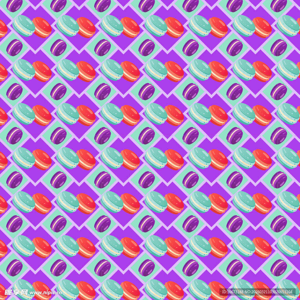 马卡龙图案背景