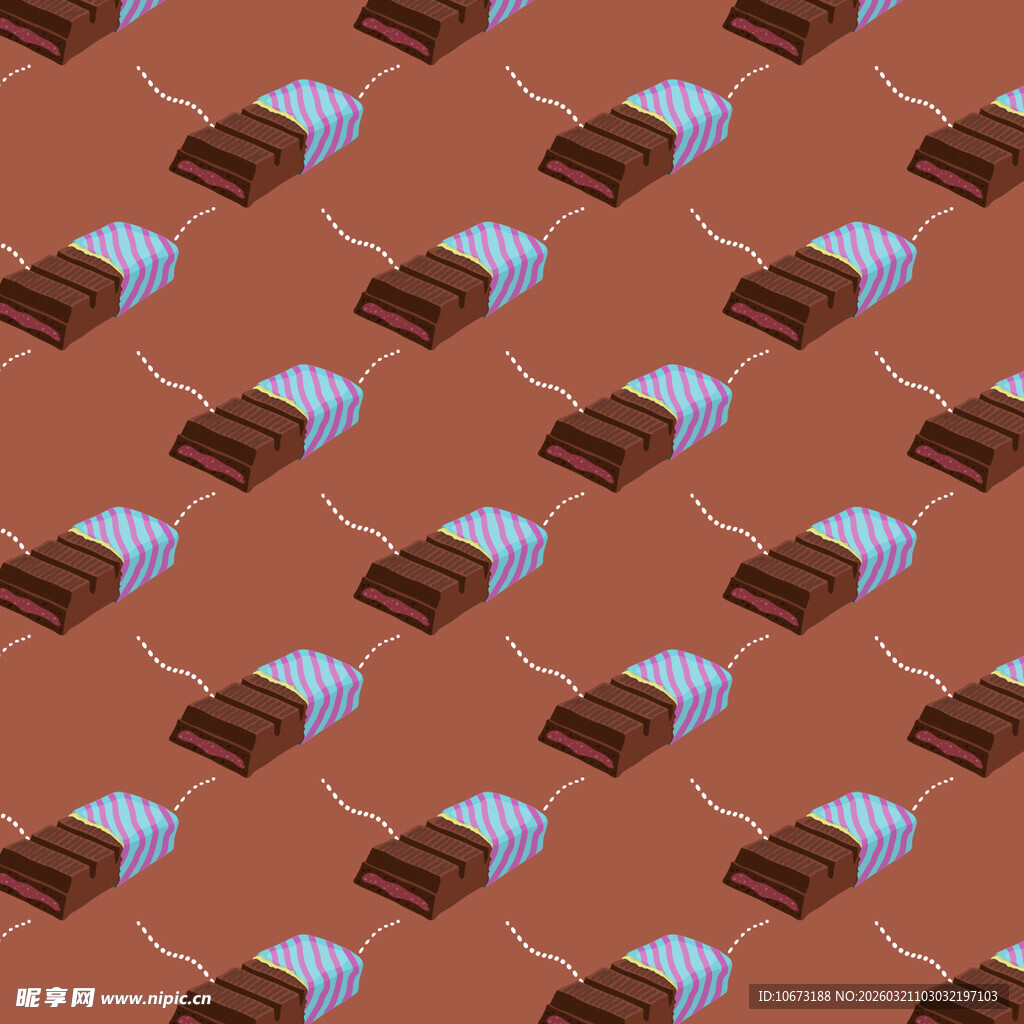 巧克力图案背景