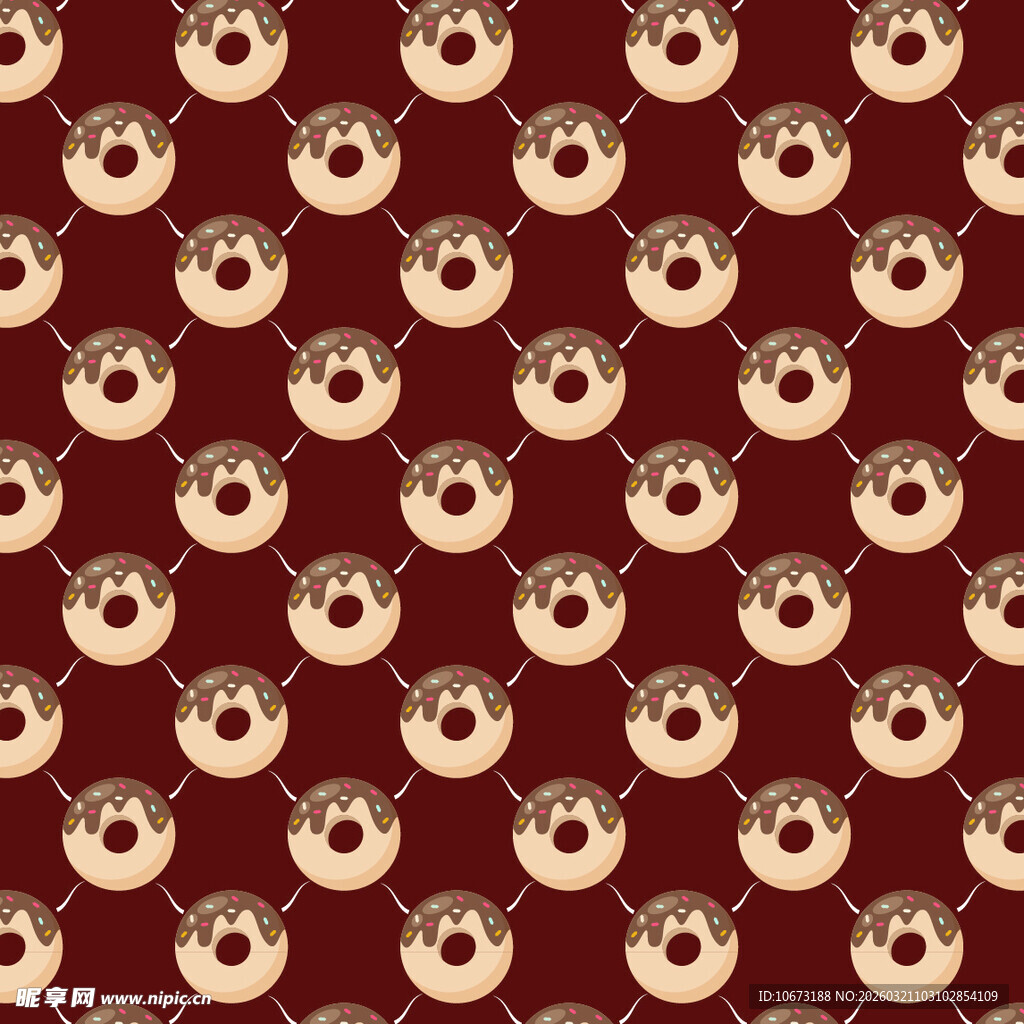 甜甜圈图案背景