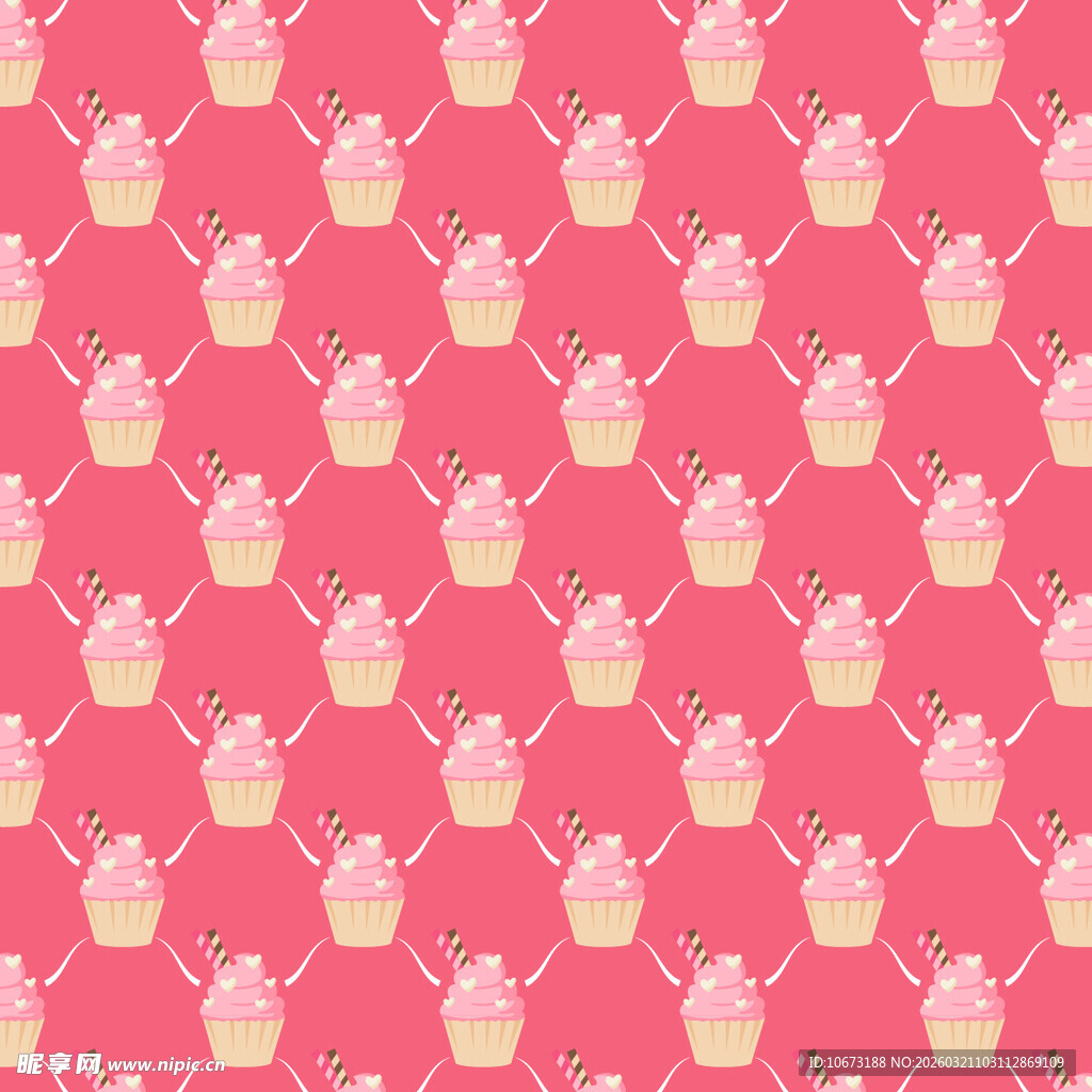 冰淇淋图案背景