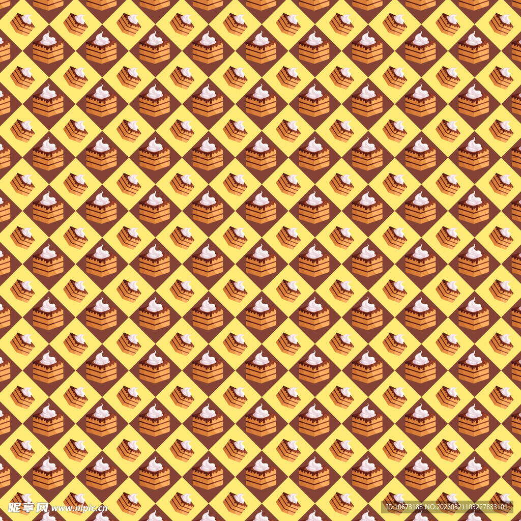 巧克力蛋糕图案背景