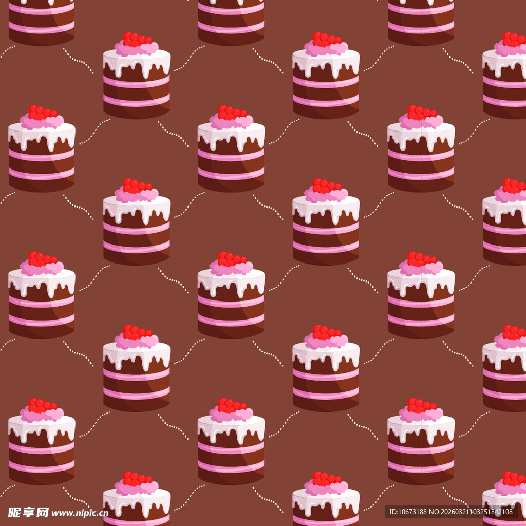 巧克力蛋糕图案背景