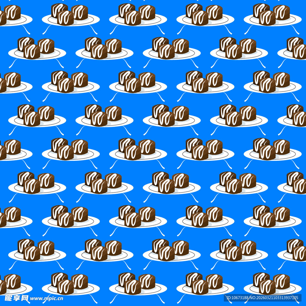 巧克力甜点图案背景