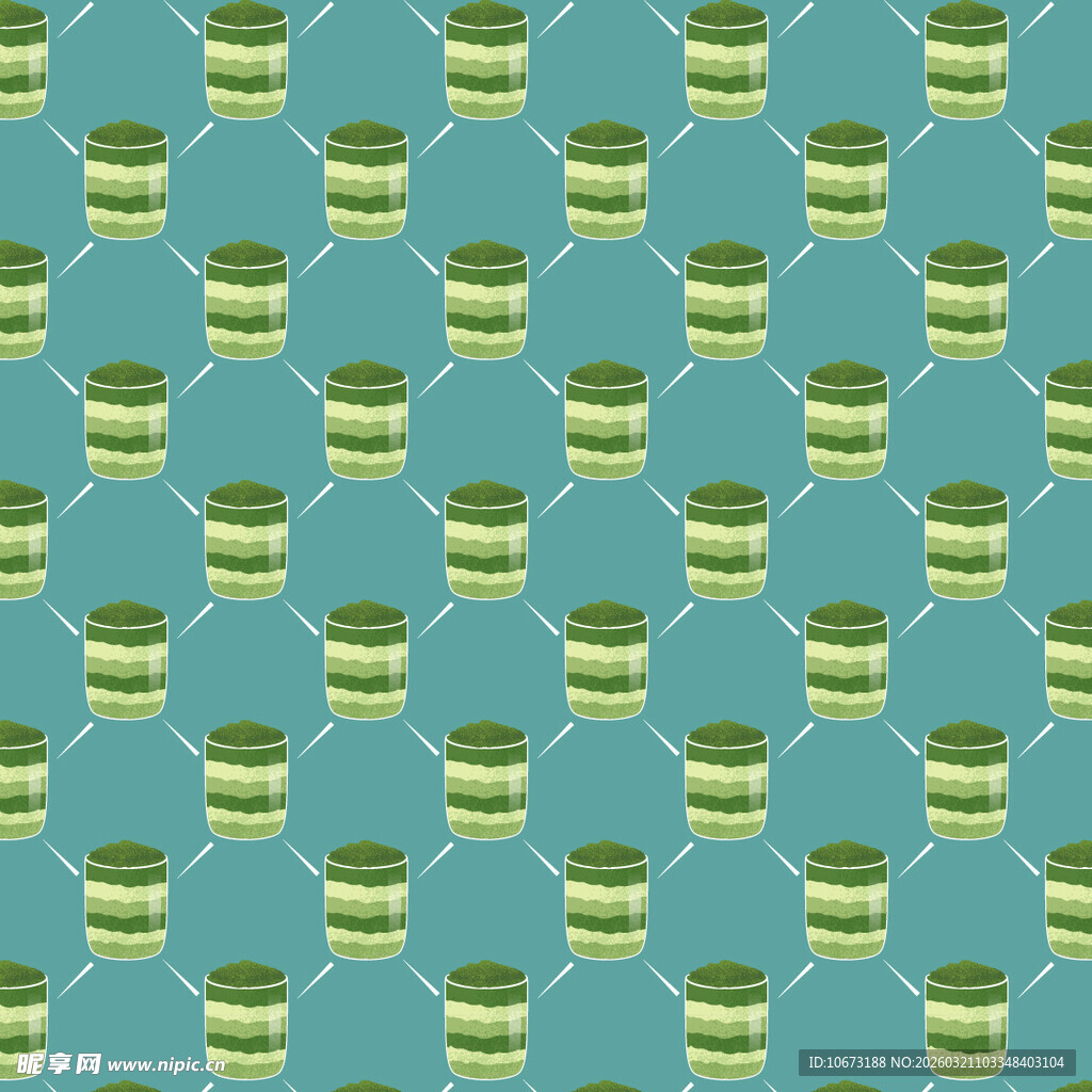 抹茶蛋糕图案背景