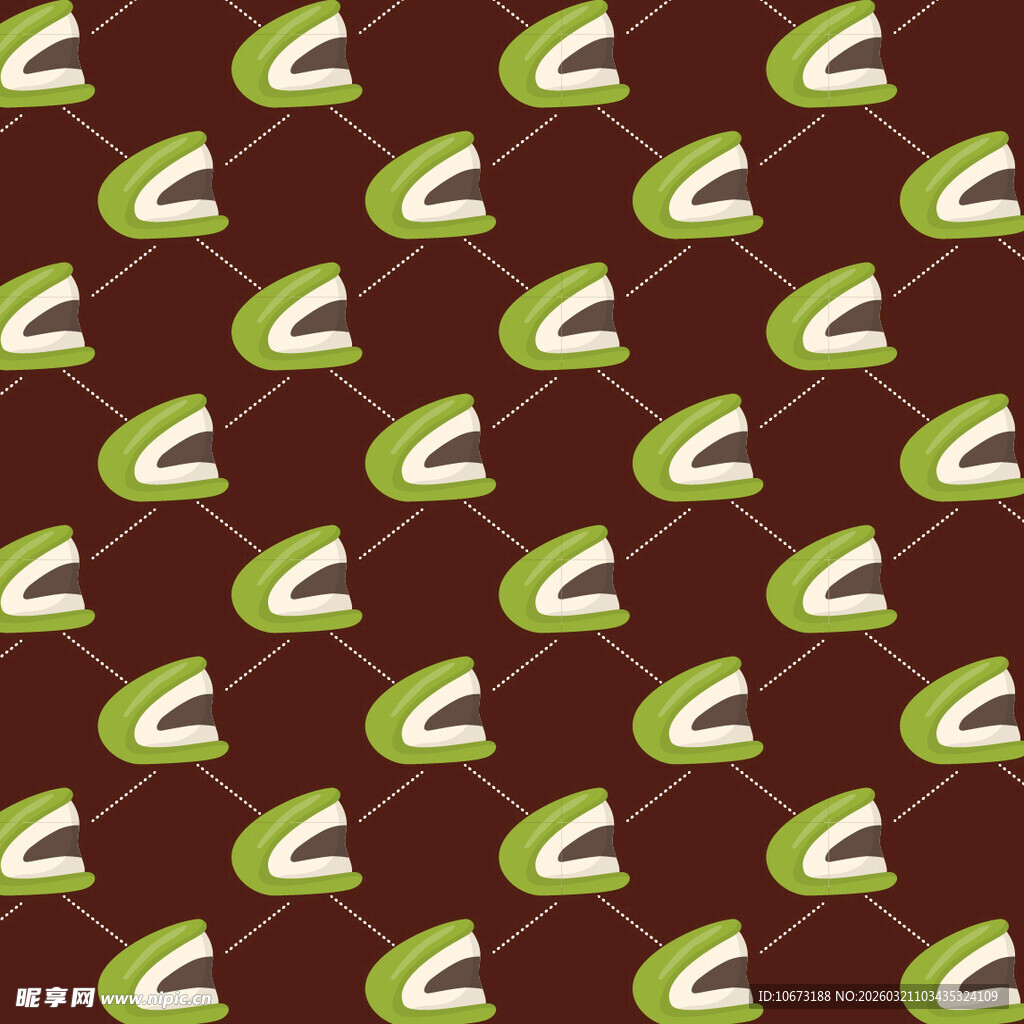 抹茶蛋糕图案背景