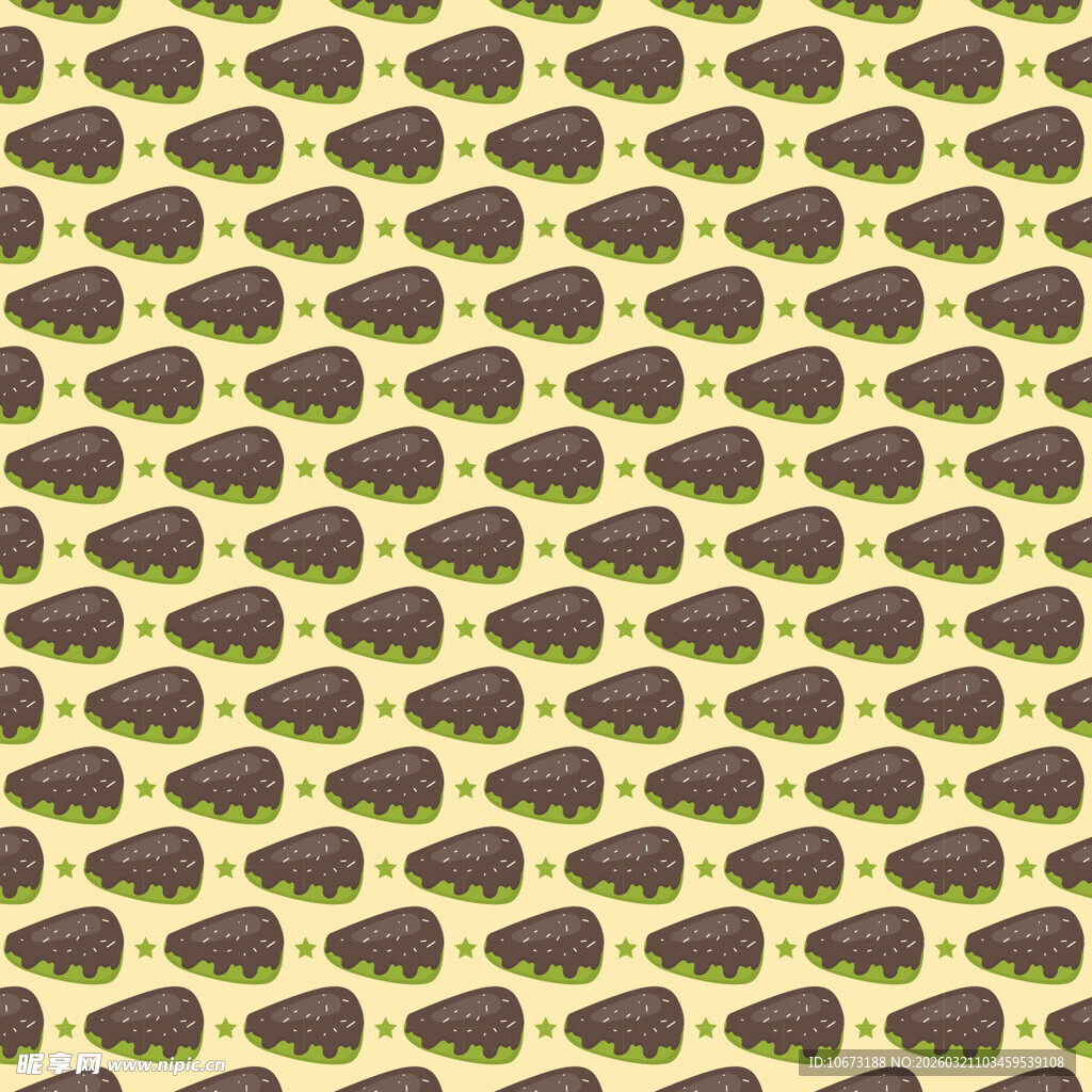 巧克力蛋糕图案背景