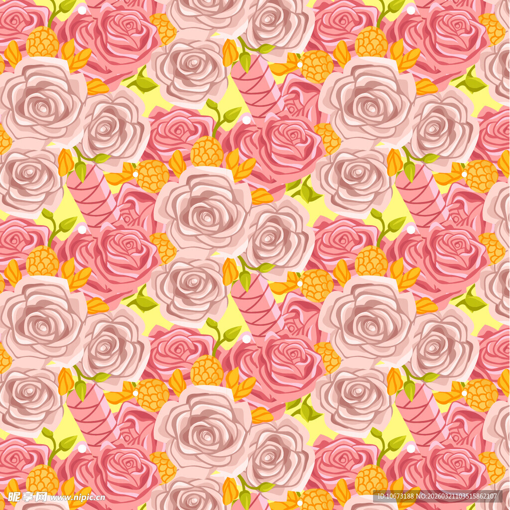 玫瑰花卉图案背景