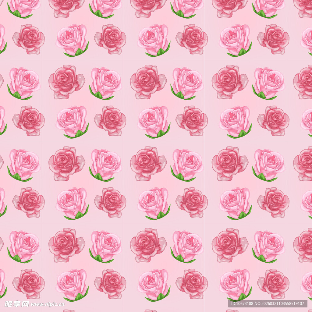 粉色玫瑰无缝图案背景