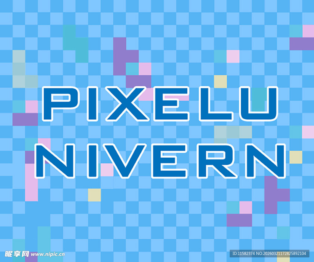 像素风格文字图案背景