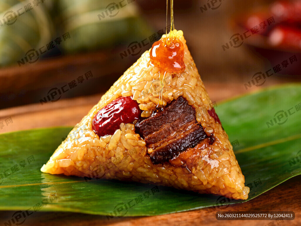 一个充满食欲的粽子