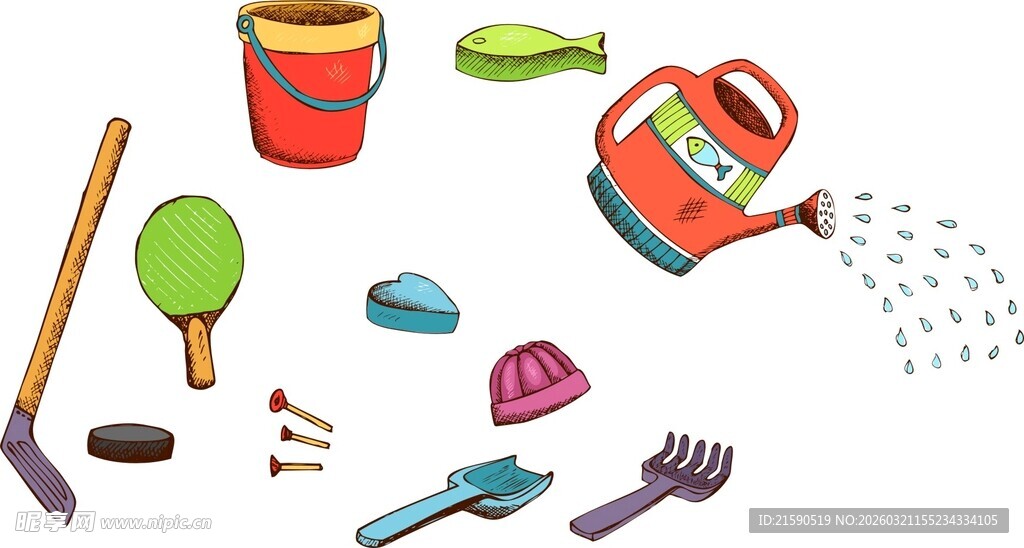 多彩园艺工具集合