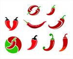 辣椒矢量图