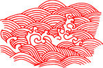 中式传统海浪纹图案