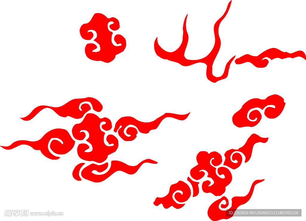 中式传统云纹图案元素