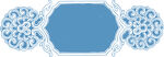 蓝色花纹边框装饰图案