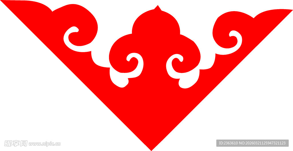 红色中式传统图案