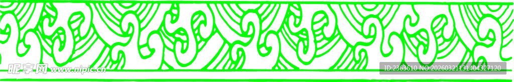 绿色花纹背景图案