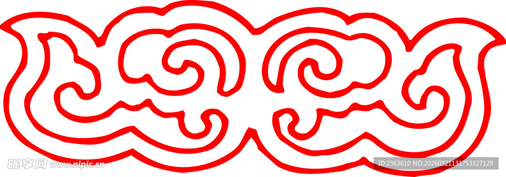 中式传统云纹图案