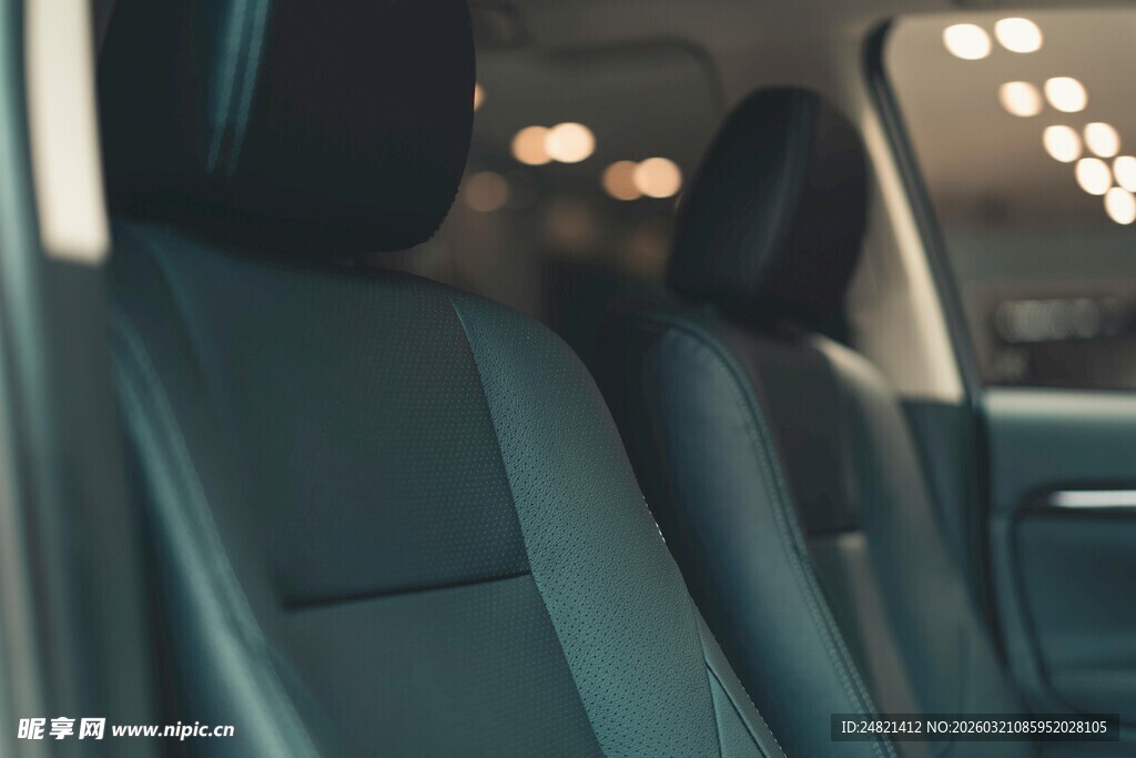 车内座椅特写
