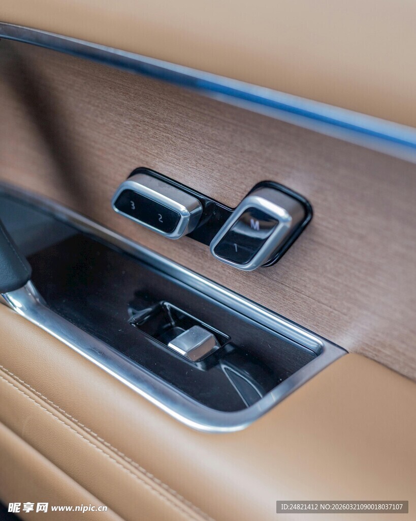 汽车内饰精致按键细节