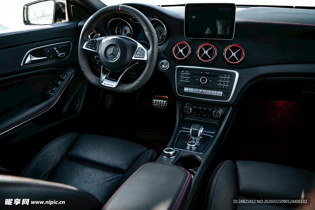 豪华汽车内饰精致展示