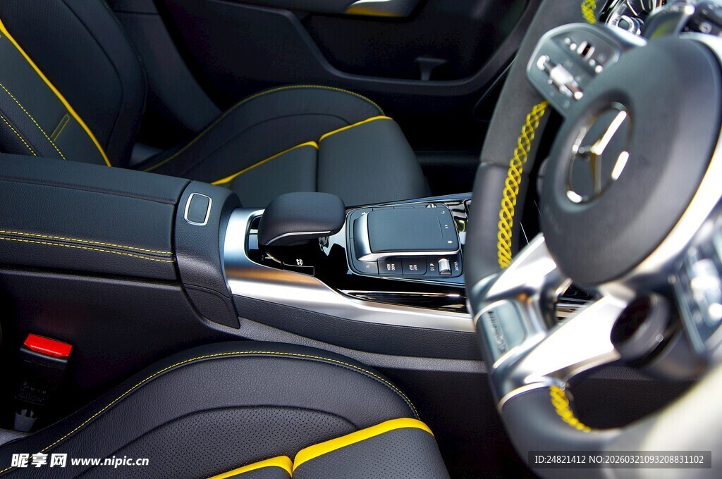 汽车内饰细节特写