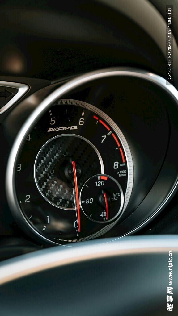 汽车仪表盘特写