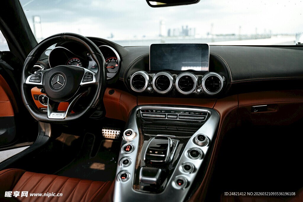 豪华汽车内饰细节展示