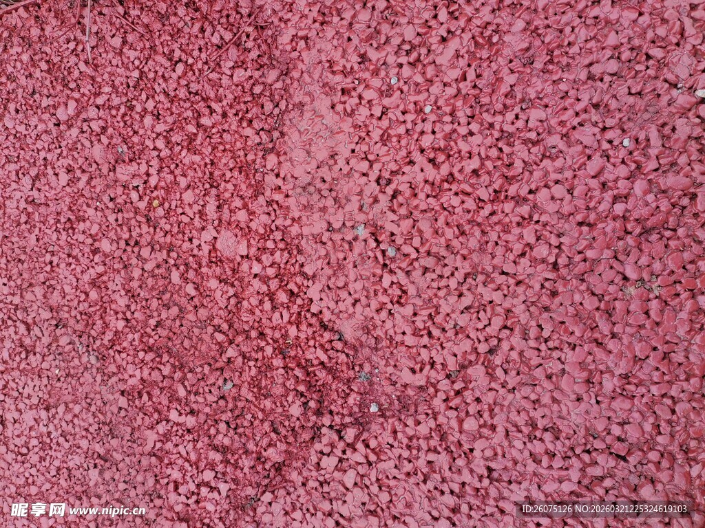 粉红色纹理路面颗粒