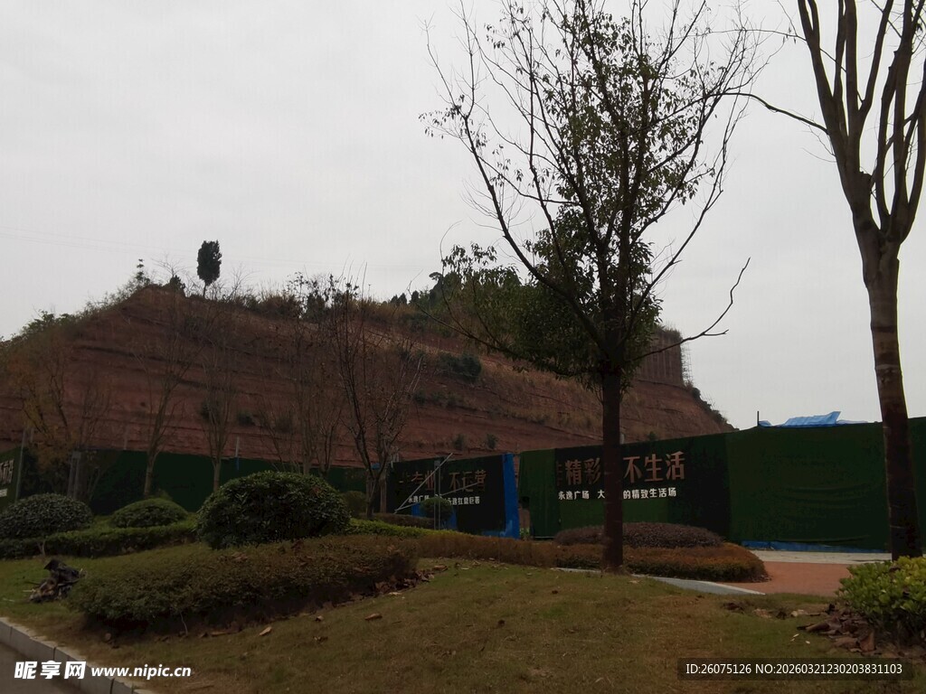 户外绿植环绕的建筑景观