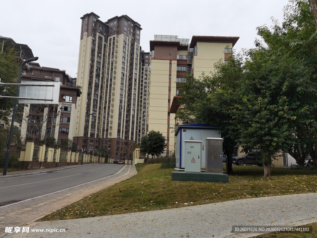 现代高层住宅区景观