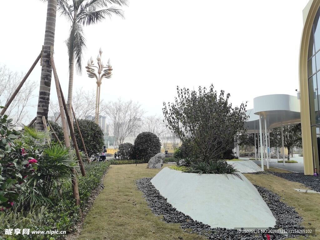 庭院景观中的别致小景