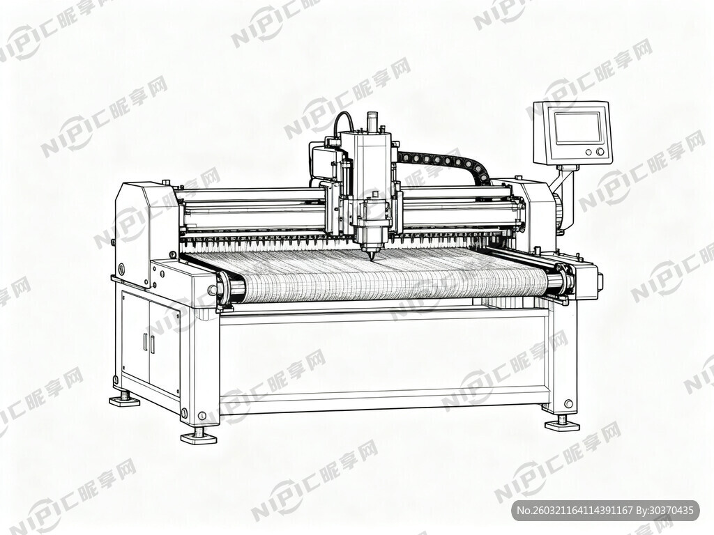 请帮我生产一张自动裁剪机的机械