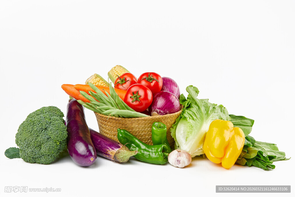 多彩新鲜蔬菜组合