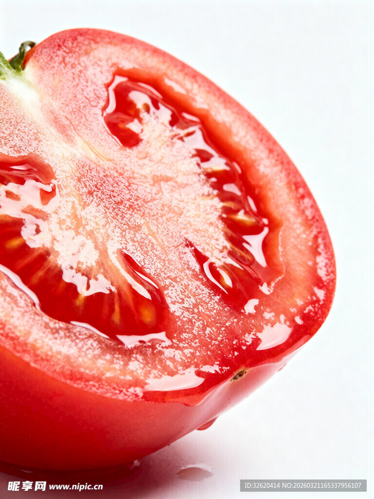 切开的新鲜红番茄