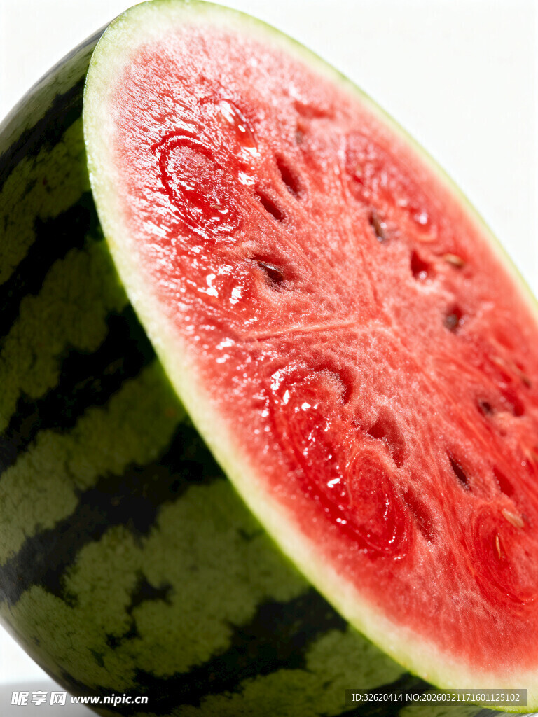 新鲜多汁的切片西瓜