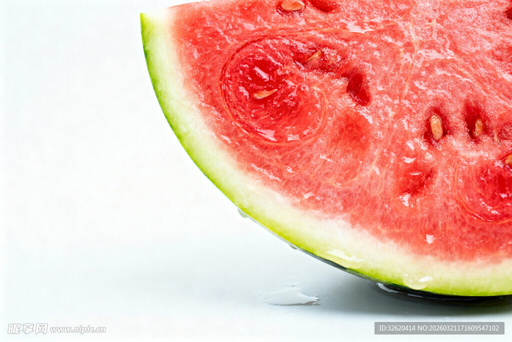 新鲜红瓤西瓜切片