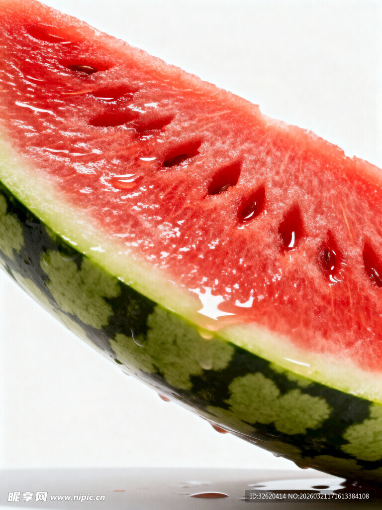 鲜红多汁的美味西瓜片