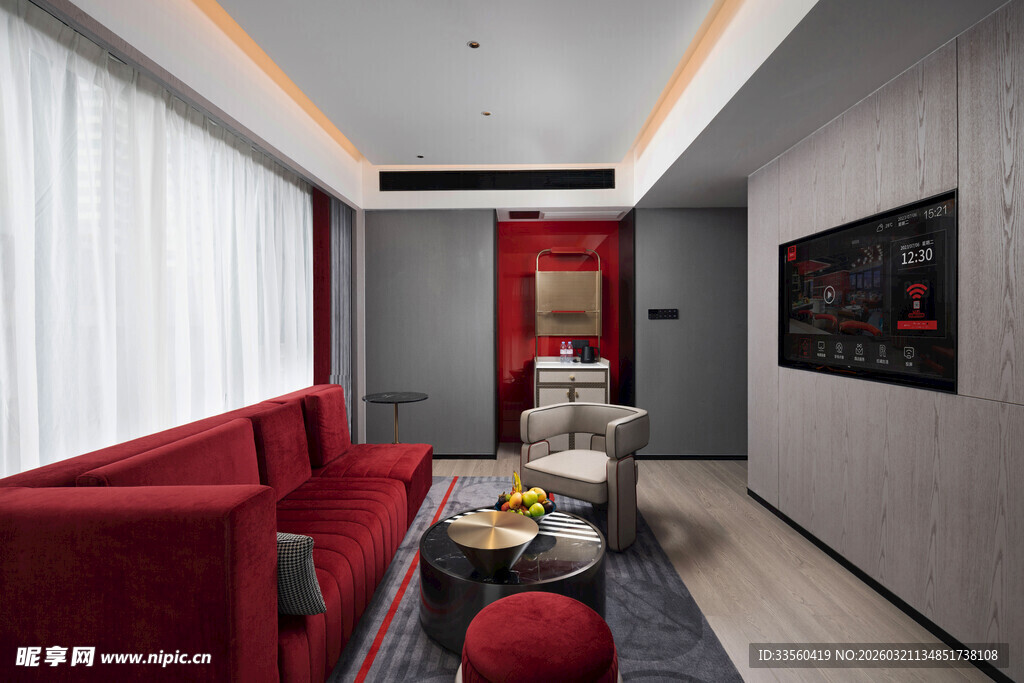 现代简约风客厅室内一角