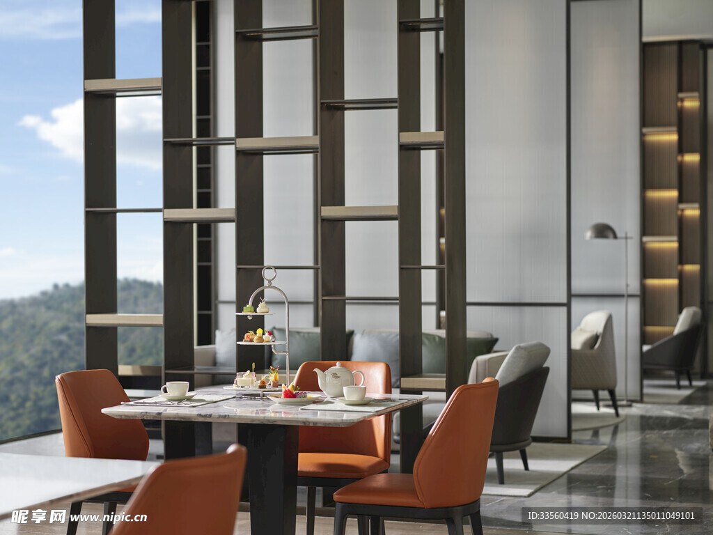 现代风格餐厅室内优雅景致