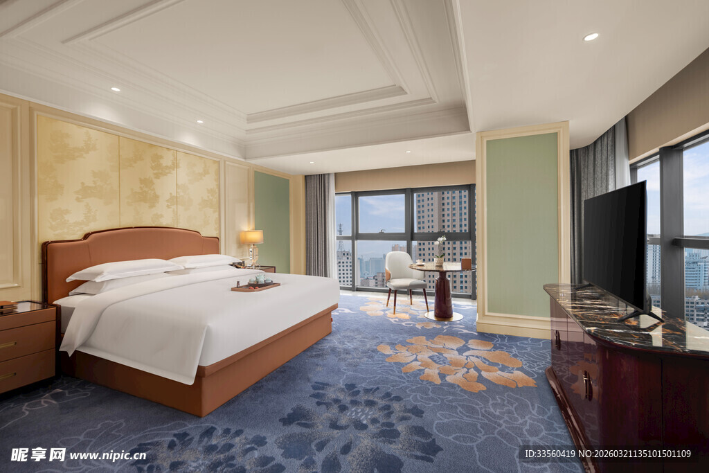 豪华舒适的现代风格卧室