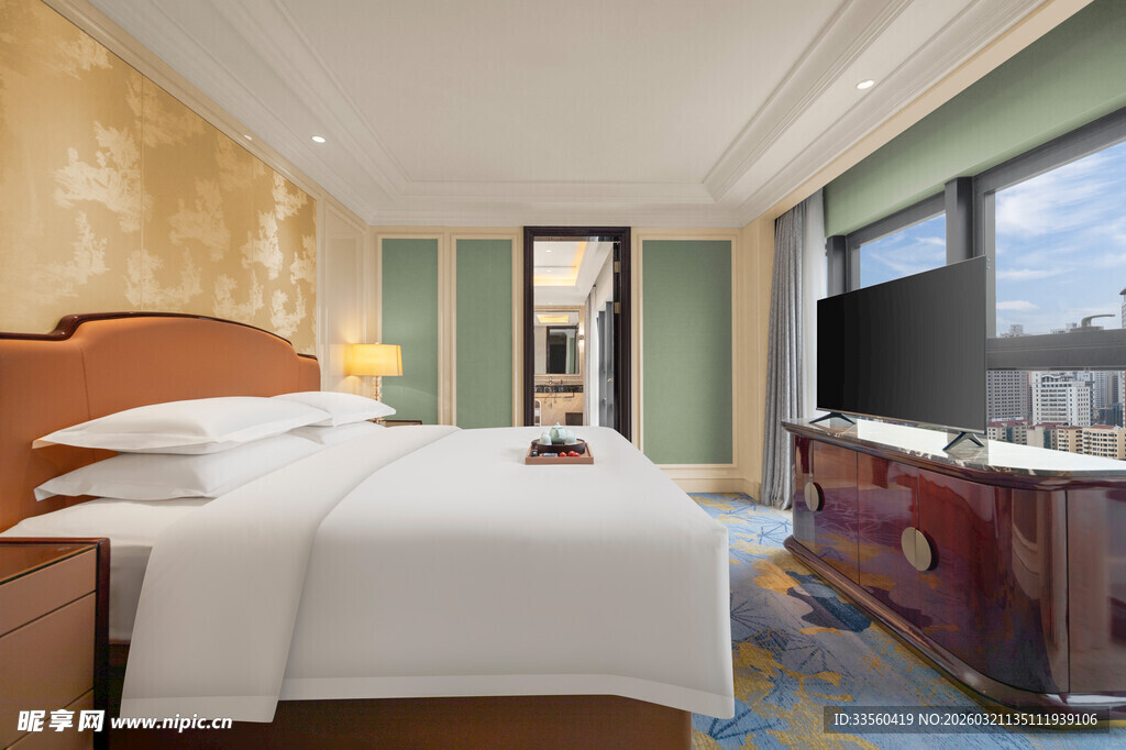 豪华舒适的现代风格卧室