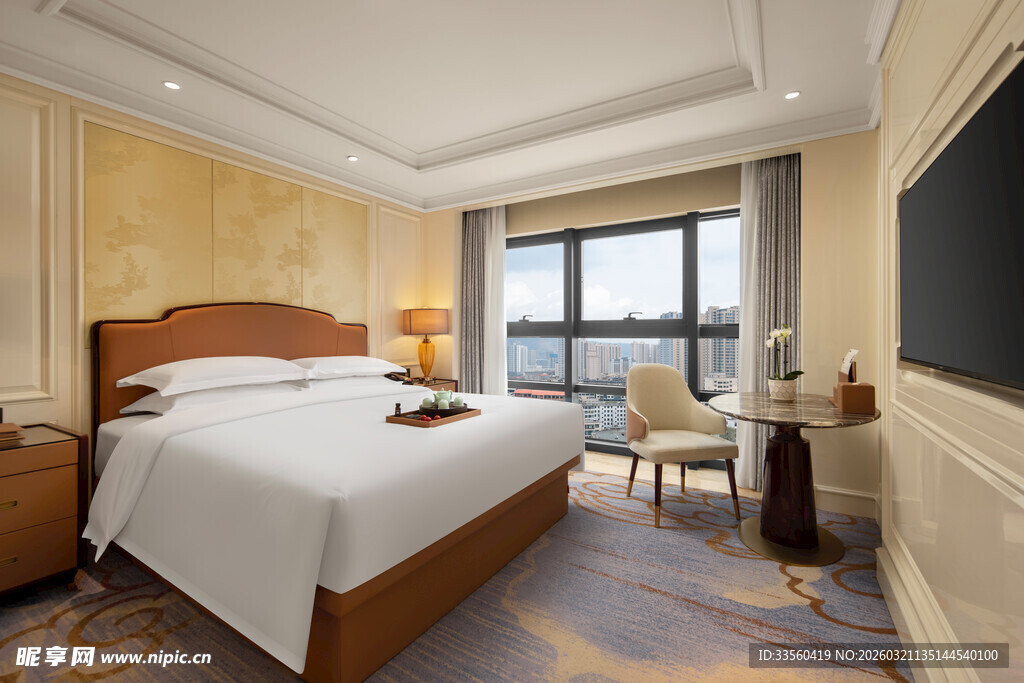 豪华舒适的酒店客房